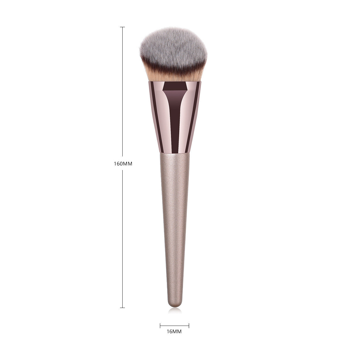 Single Makeup Brush Champagne Gold Powder Foundation Brush