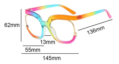 Luxury Design Women Oversized Round Eyeglasses Optical Frames