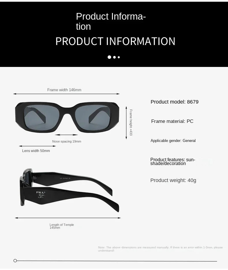 1 pc polygon fashion sunglasses