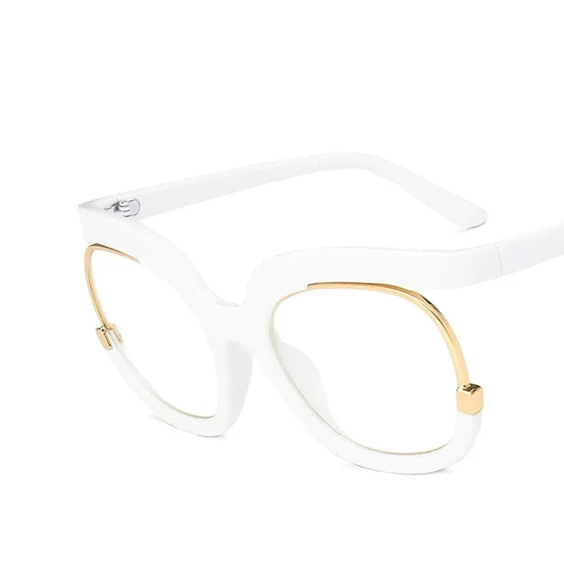 Luxury Design Women Oversized Round Eyeglasses Optical Frames