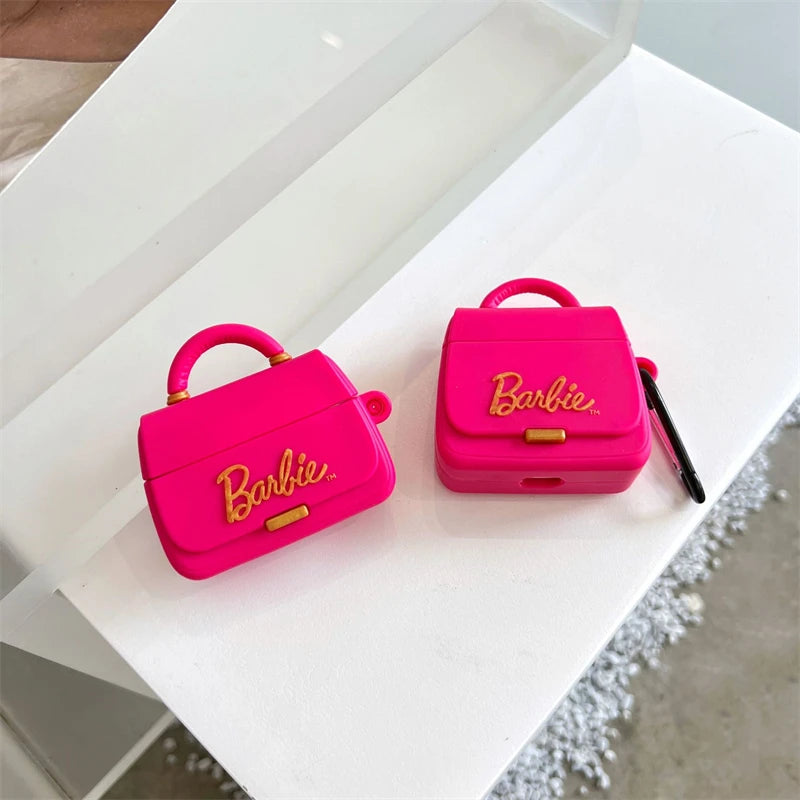 MINISO Handbag Style Cute Barbie Earphone Cover For Apple AirPods 1 2 3 Generation Airpods Pro Wireless Bluetooth Headphone Case