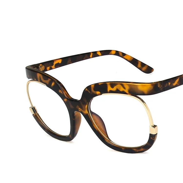 Luxury Design Women Oversized Round Eyeglasses Optical Frames