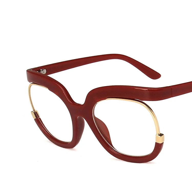 Luxury Design Women Oversized Round Eyeglasses Optical Frames